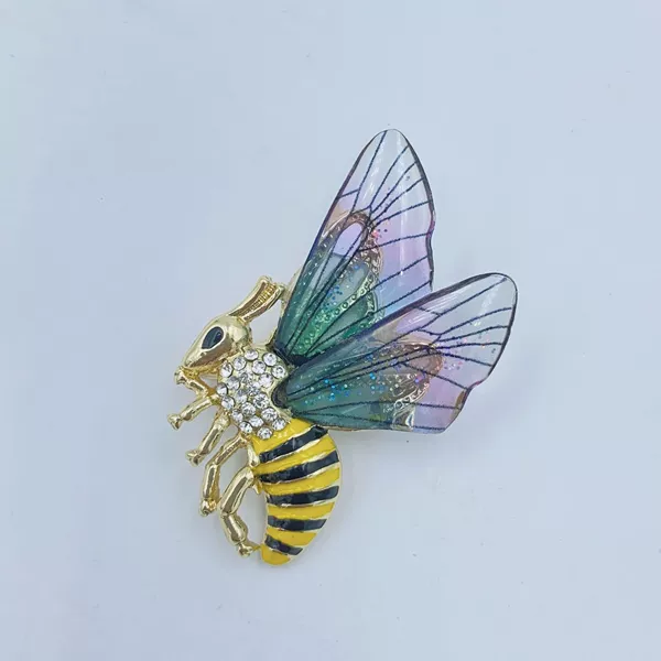 Light KC golden purple bee
