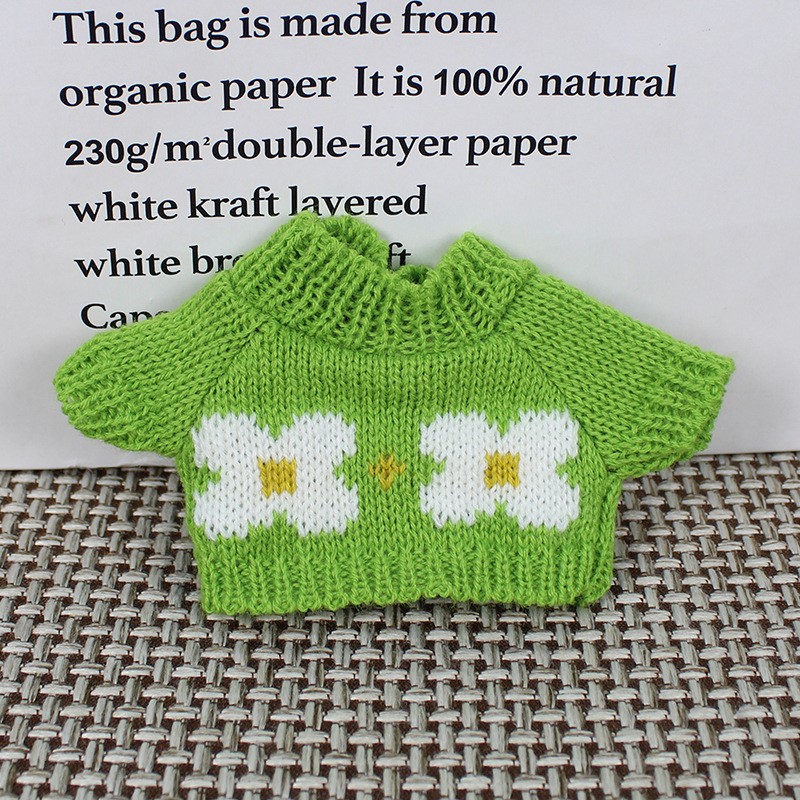 Teddy Bear muñeca reemplazo suéter 20cm ropa de bebé al por mayor Teddy Bear jefe perro muñeca de algodón juguetes accesorios de ropa