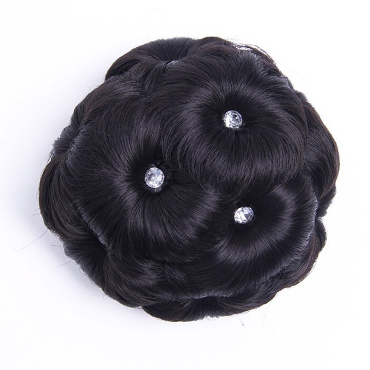 Peluca de pelo bolsa de pan cabeza flor brote accesorios para el cabello agarre nueve flor bola cabeza pelo rizador de pelo rizado bolsa de cinco colores anillo de pelo
