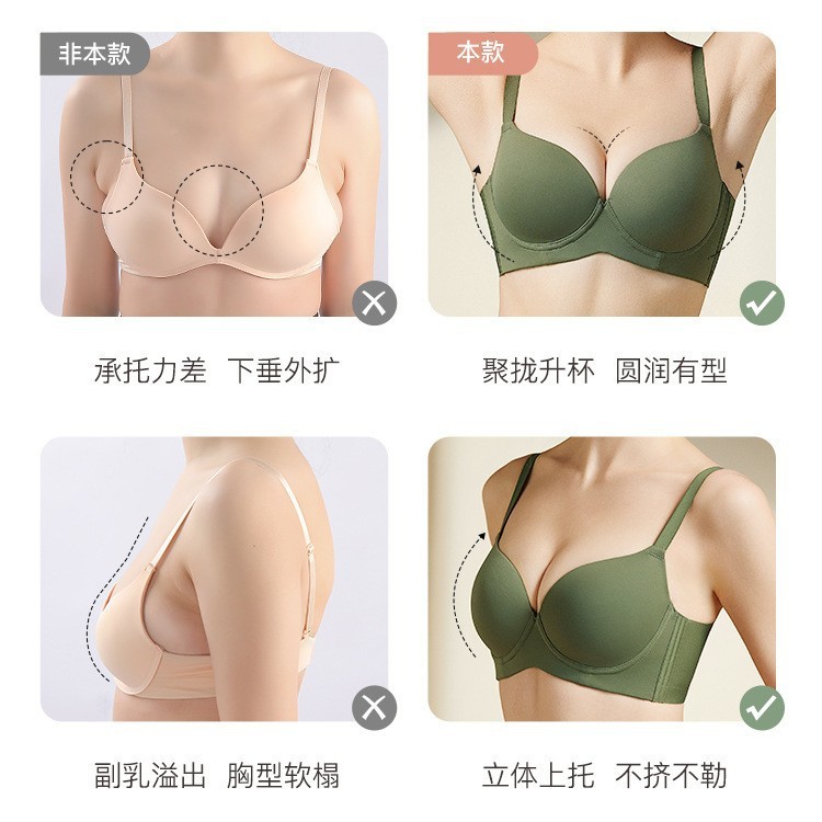 大きいサイズの薄いタイプの下着の女性の通気性の快適さの大きい胸は小さくて柔らかい鋼の輪の上で支えて垂れ下がることを防ぎます。|undefined