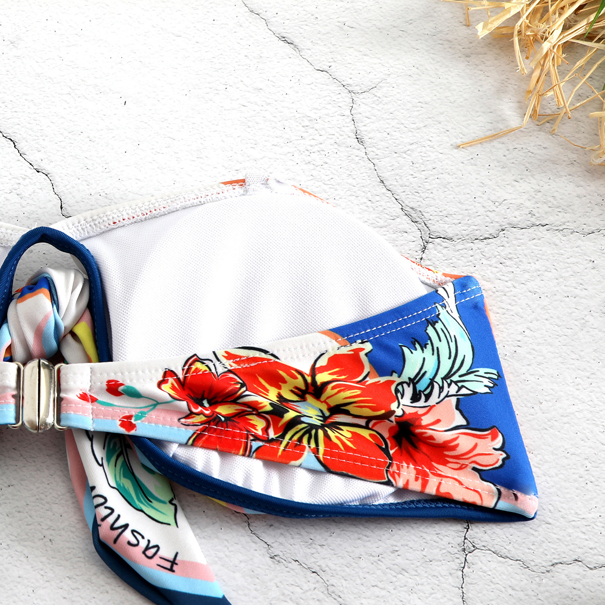 Tube Top Printed Bikini fabric pattern