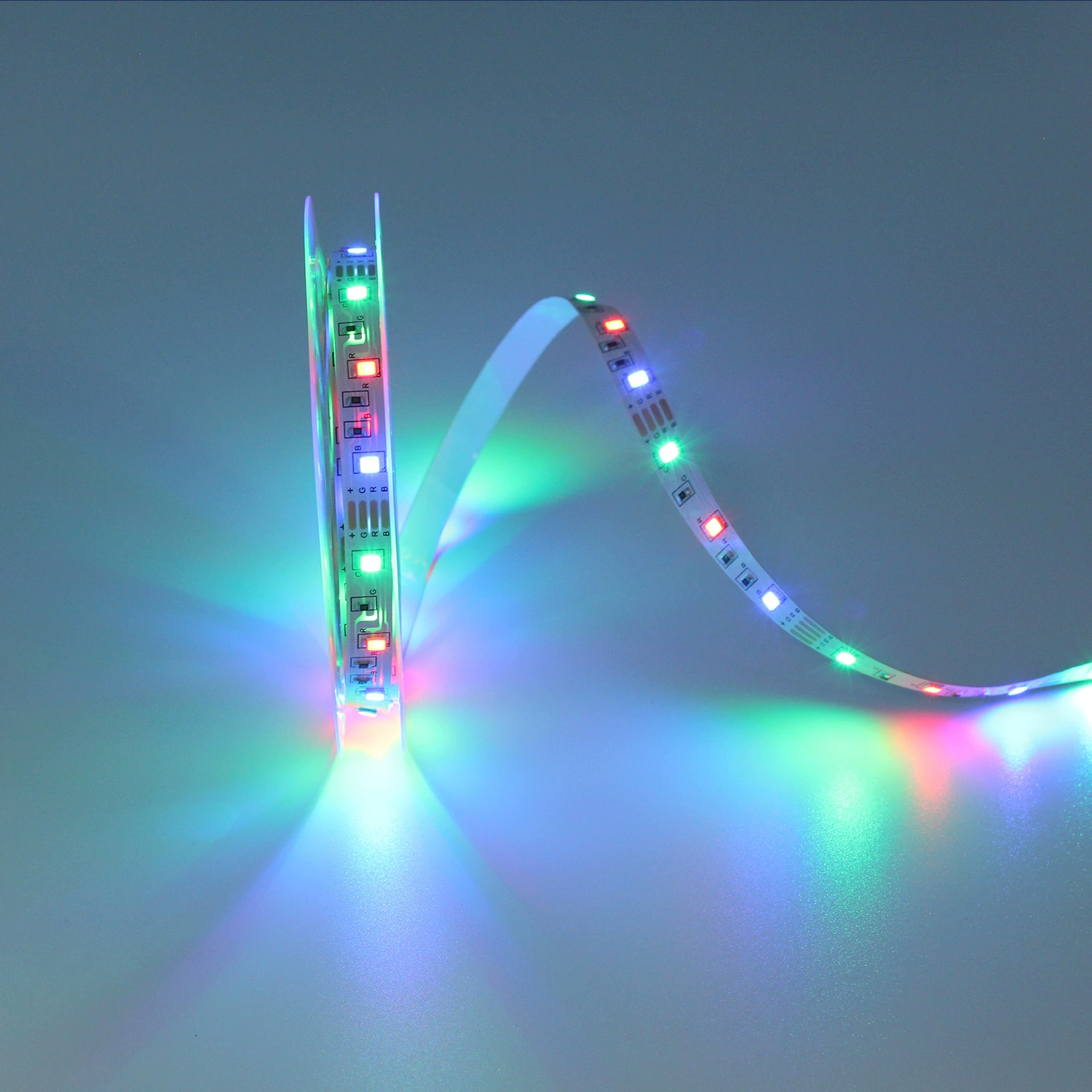 2835 RGB 1 метр 54 светодиода / 60 светодиодов низковольтная 5V водонепроницаемая светодиодная лента цветная лента