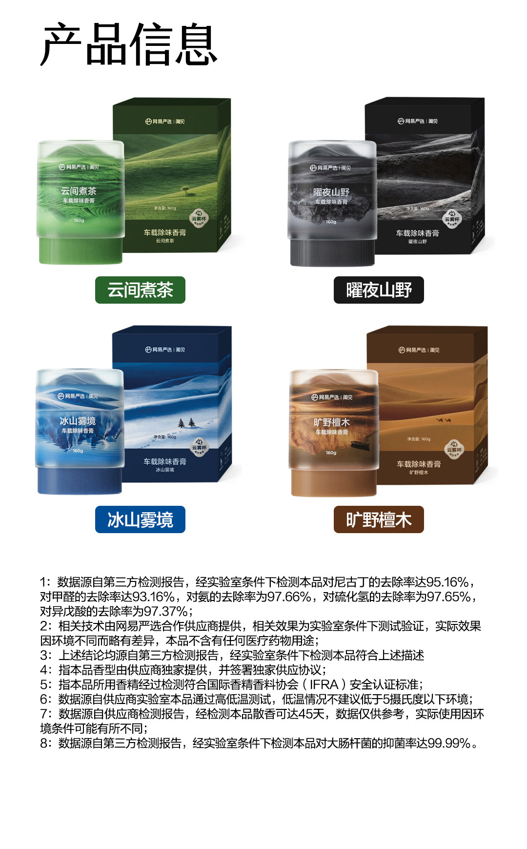 Netease Carefully Selects Cloud Mist Cup Car Deodorizing Balm, Car Fragrance, Car Decoration, Solid New Product Perfume