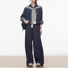 新品 WESTAYOE牛仔套装女2025新款牛仔外套天丝牛仔裤+披肩
