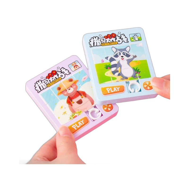Мультяшная головоломка для детского сада, игра Пятнадцать, игрушка, подарок на день рождения, новая коллекция, Хуэрун, ностальгия