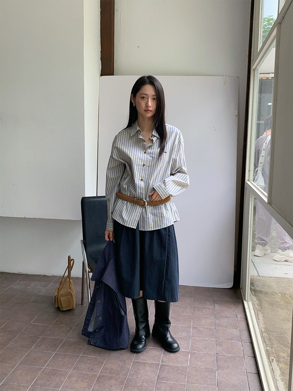 苏奈 韩系格子衬衫外套2025秋季新款设计感衬衣小众上衣tableblue|undefined