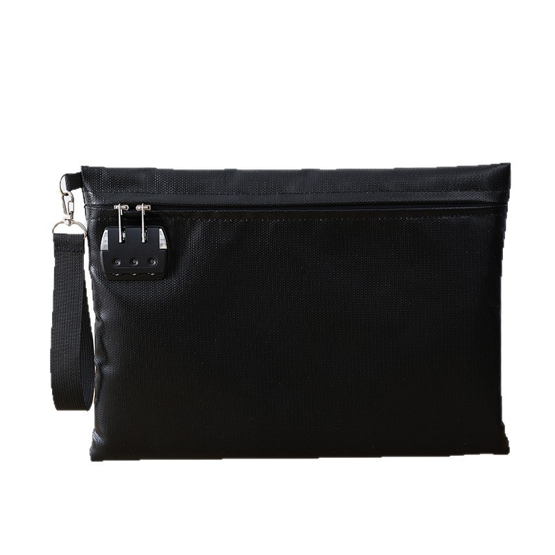 Bolsas de archivos de archivos valiosos de Amazon Hot Sale en stock bolsa de archivos ignífugo impermeable