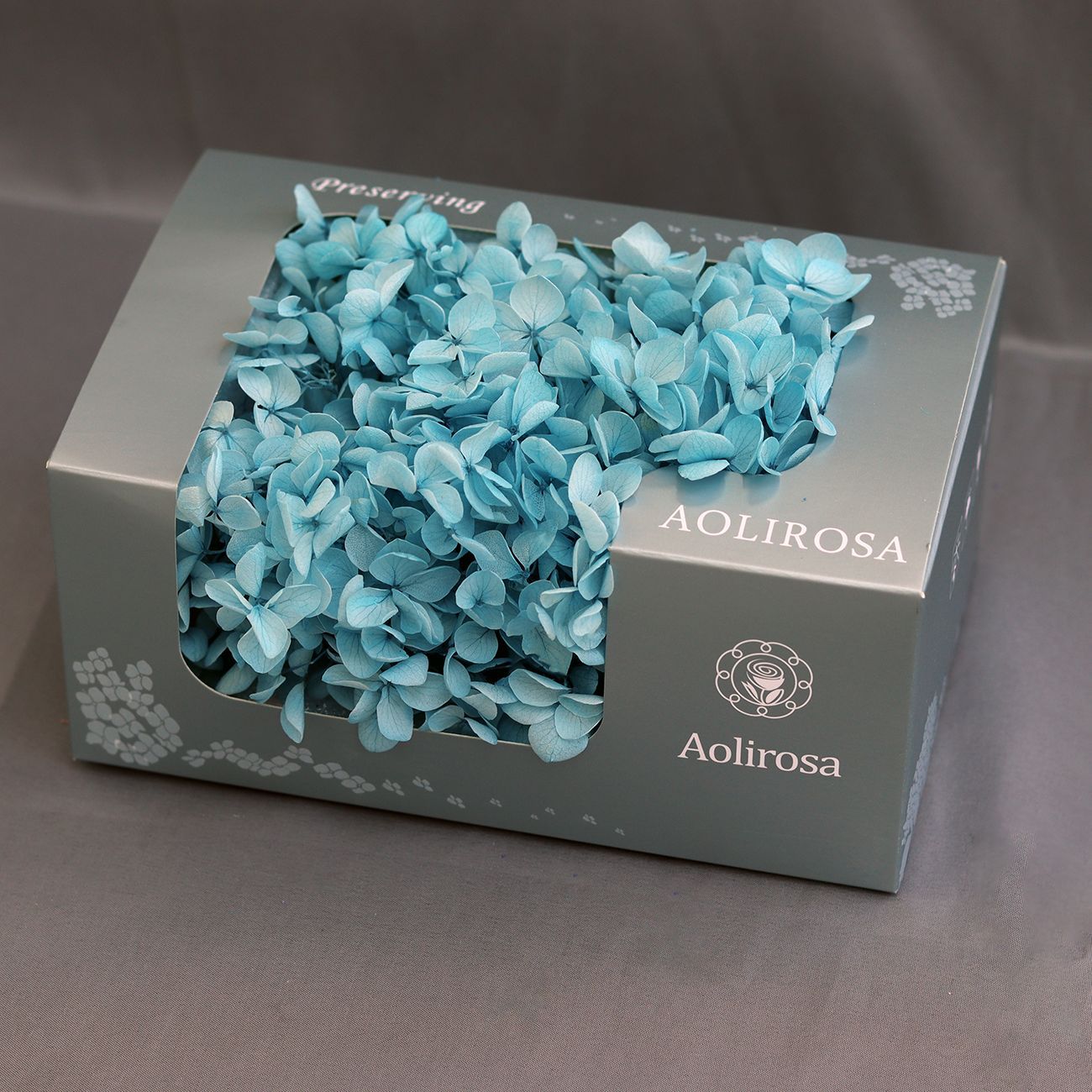 Grado A Anna Hortensia flor permanente flor seca Hortensia de hoja pequeña 20g Hortensia en caja fábrica al por mayor MATERIAL DE FLOR DE San Valentín