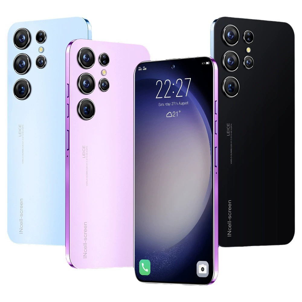 Новый S23 Ultra, наличный телефон, настоящий 4G, 16+1ТБ, 7.3" экран с отверстием, Android 13