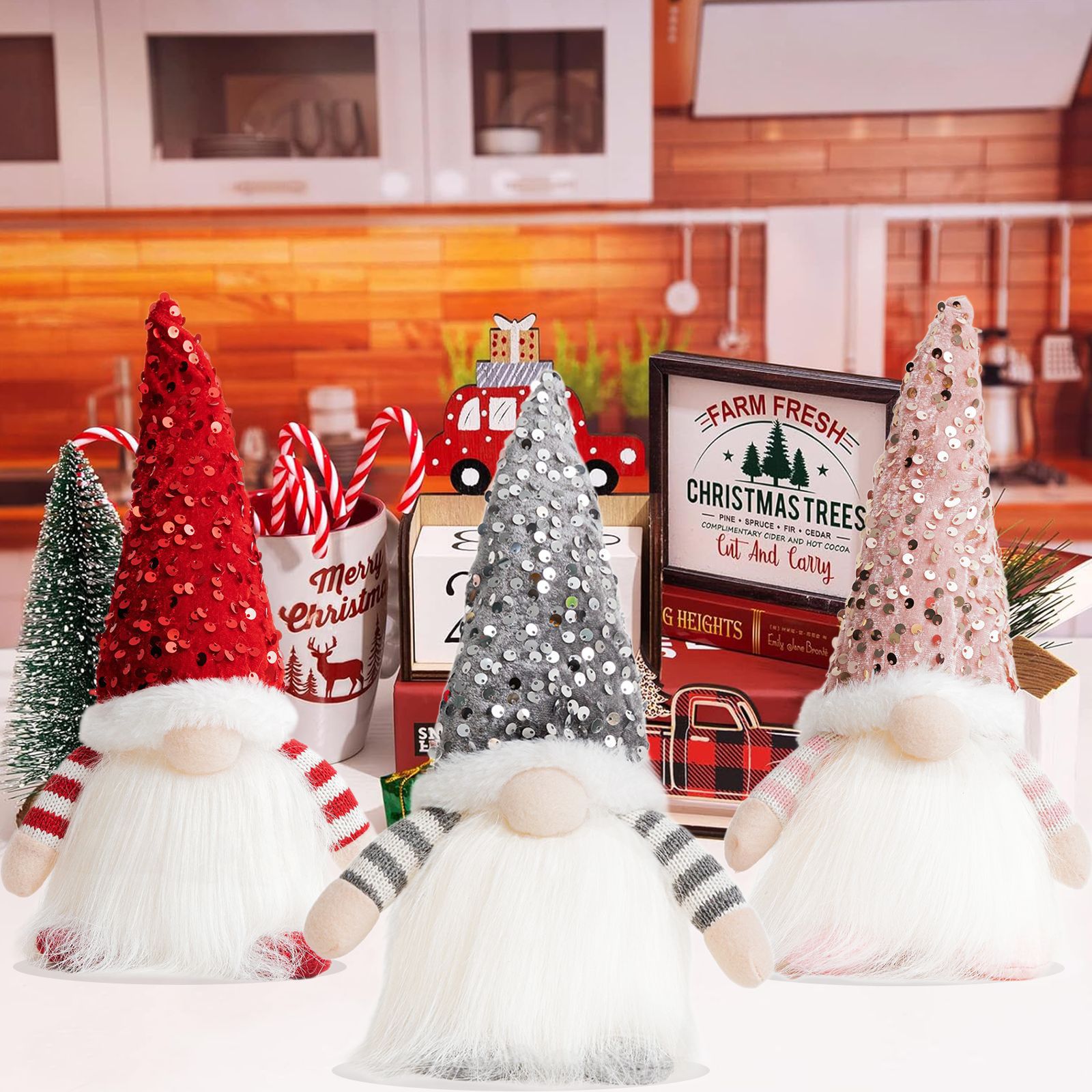 Ornaments, Decorative Props, Rudolph Doll Event & Party Supplies Christmas Nordic Style Cute Doll Party Ornaments Decorative Props Rudolph Doll