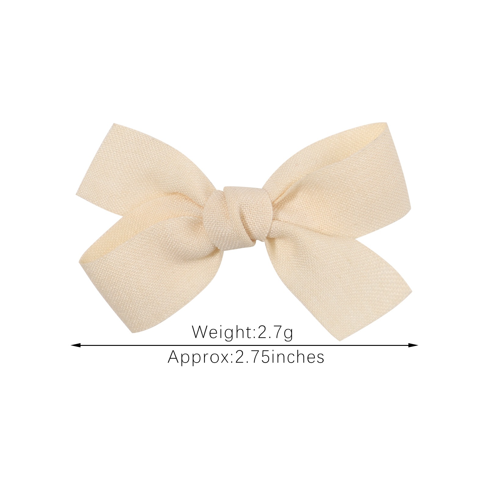 Fashion Bow Knot Cloth Polyester Rib Hair Clip 1 Piece display picture 1