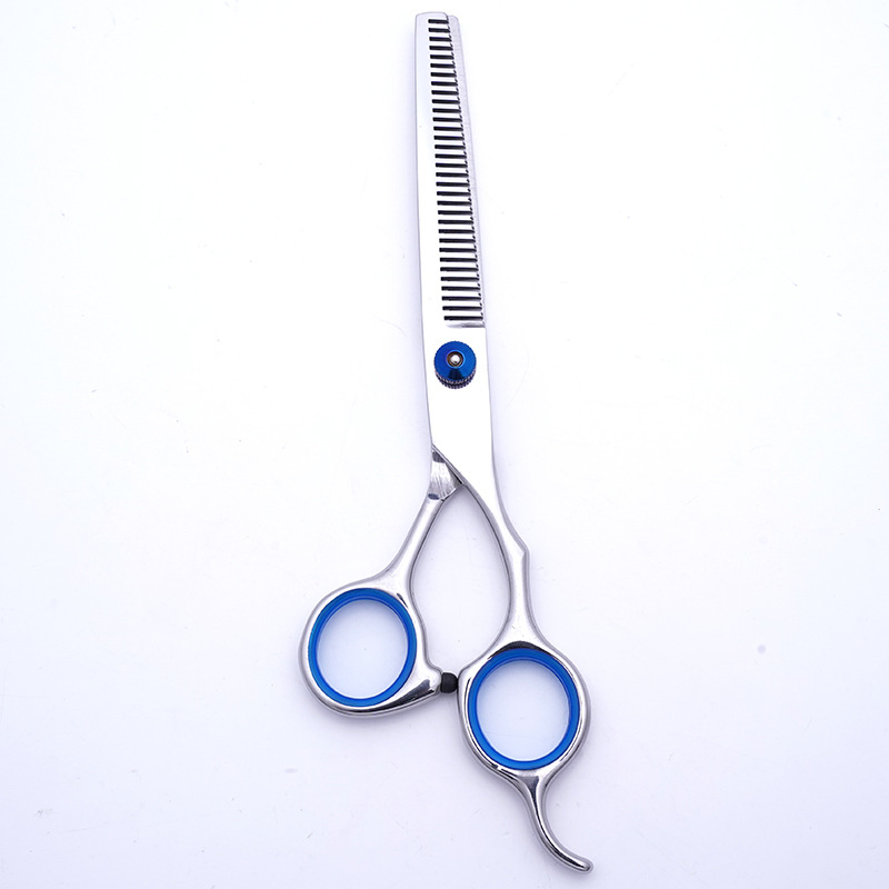 Directo de fábrica de 7 pulgadas de acero inoxidable tijeras para mascotas tijeras de corte de pelo de perro profesional tijeras de dientes finos tijeras de hueso de pescado traje
