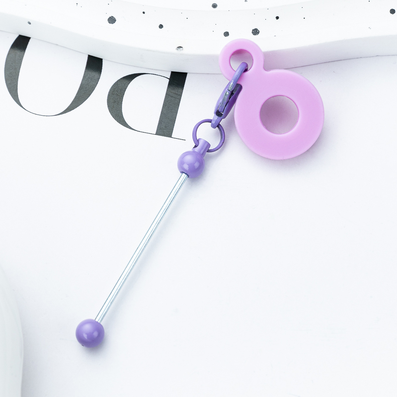 DIY cuentas de paja de silicona colgante para 8mm - 10mm taza de agua paja de silicona decoración fábrica al por mayor