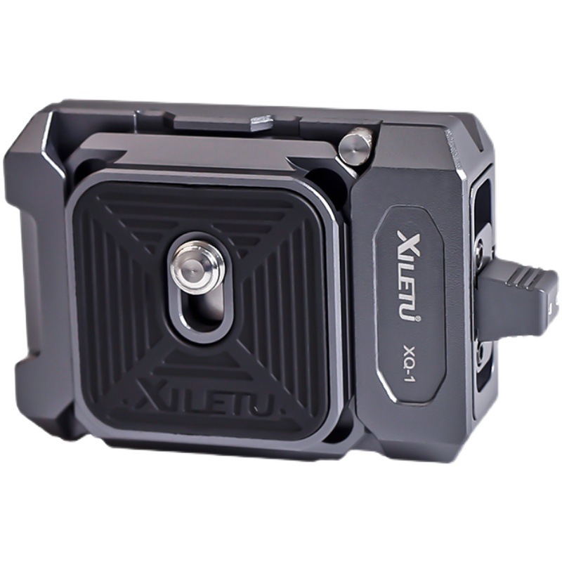 Xiletu aka rápida conversión asiento micro sola cámara PTZ estabilizador trípode deportes Placa de liberación rápida base