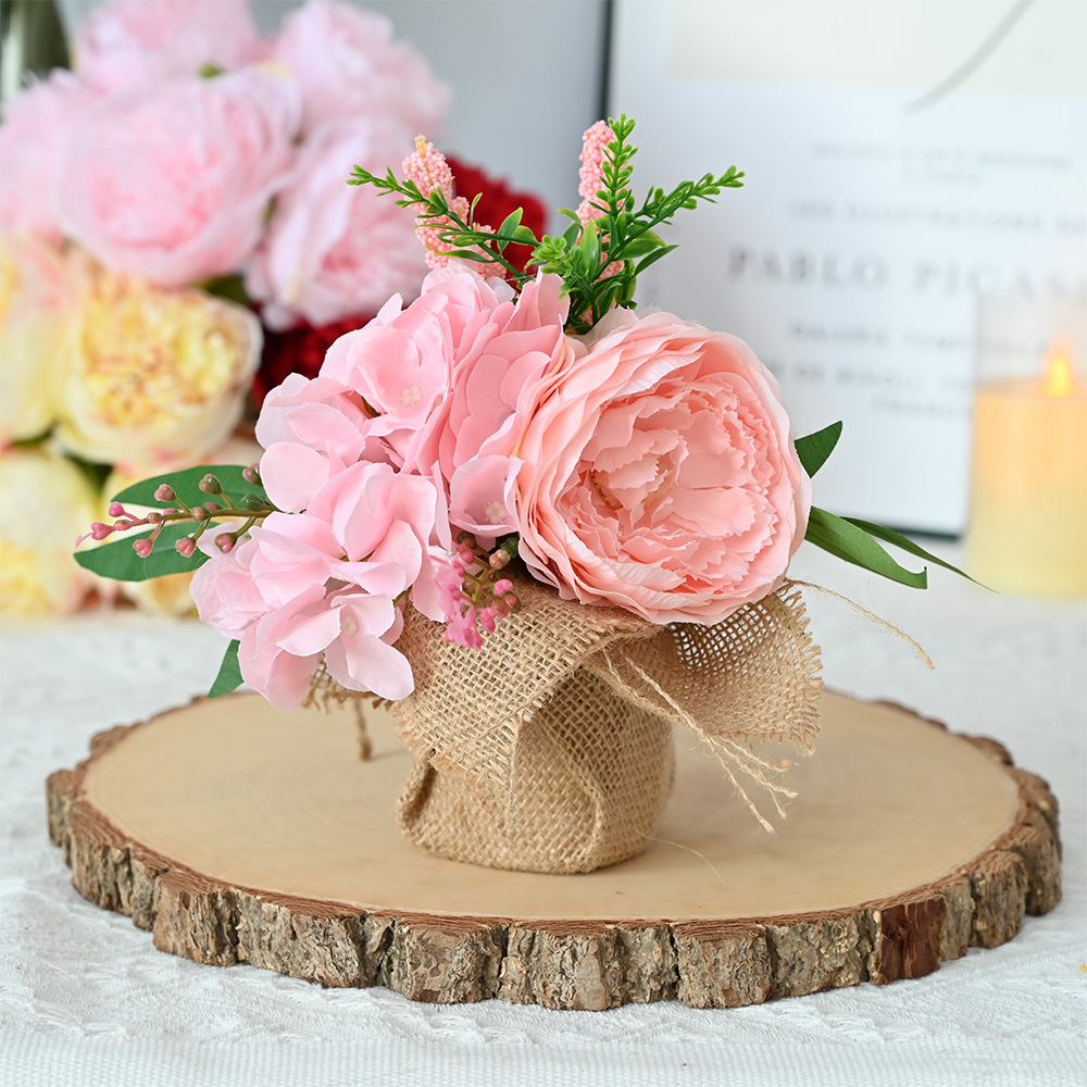 Nuevos productos transfronterizos para el día de San Valentín decoraciones florales peonía ornamentación fiesta de citas decoraciones de boda belleza