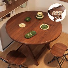 家庭用折りたたみテーブル、ダイニングテーブル、ラウンドテーブル、小さなアパートの食事テーブル、多機能シンプルな屋台折りたたみテーブル、ポータブル