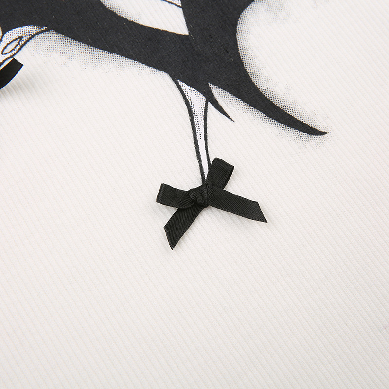 Title 4, T-shirt con maniche plug-in stampate in stile s...