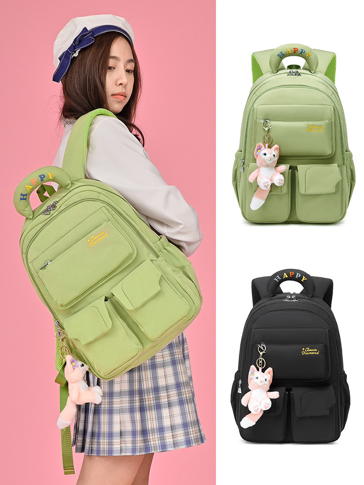 2022高中背包初中大学生校园中学生书包双肩包女韩版潮流时尚