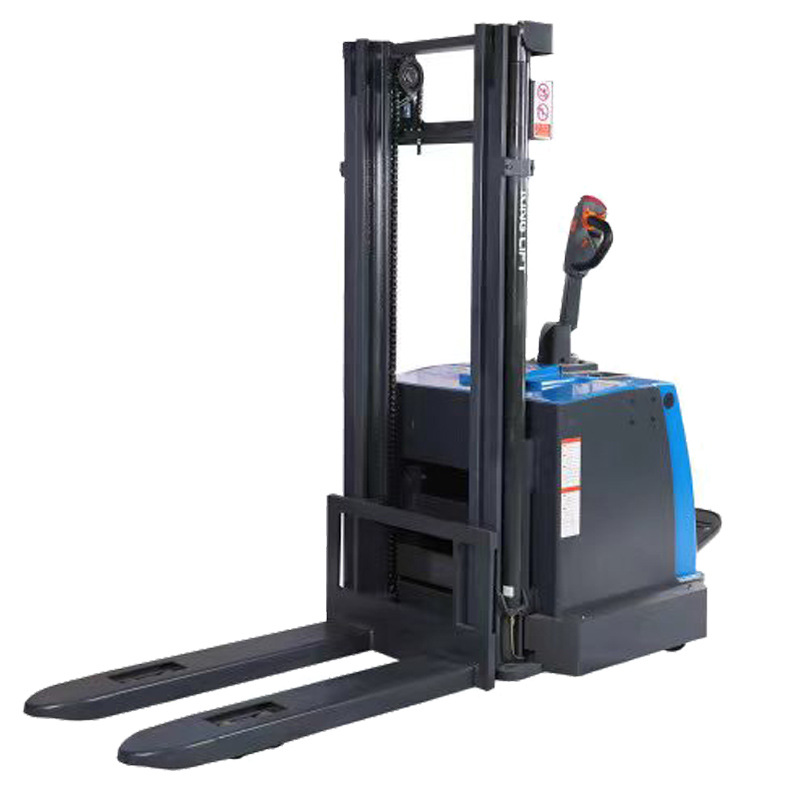 站驾式全电动叉车1.5吨堆高车2T装卸货升降叉车电瓶铲车推高叉X20