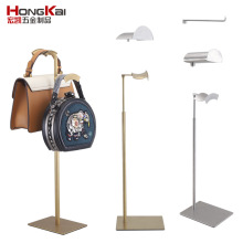 包包展示架气杆不锈钢挂包展示架工厂直销可调节包店新款挂包架子