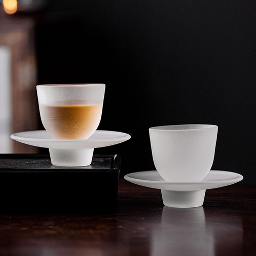 Japanese style glass atomizer cup crystal glass tea cup master cup single kung fu tea set drinking tea cup tea cup