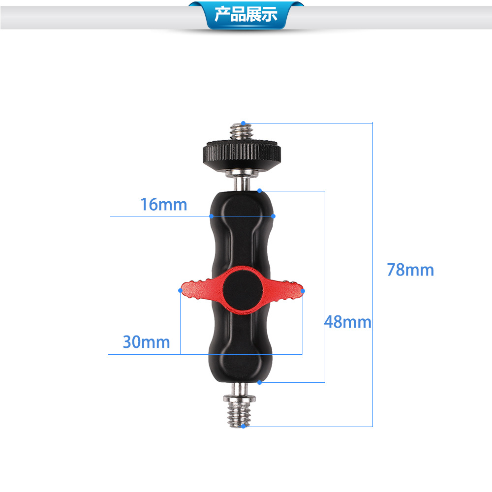 En stock mini mano mágica doble cabeza fuerte abrazadera de cangrejo metal doble cabeza de bola universal mano guisante abrazadera soporte