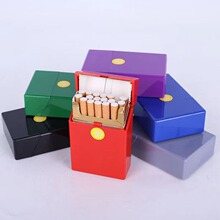自动弹盖内扣烟盒20支装软硬通用翻盖塑料香烟保护壳防潮抗压烟盒