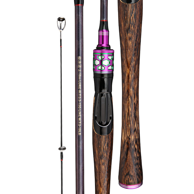 Zhenyi carbono rodillo de lazo conductor rodillo deslizante L ajuste 4.5MM anillo superior diámetro interno mango de madera sólida cinta de carbono cruzada