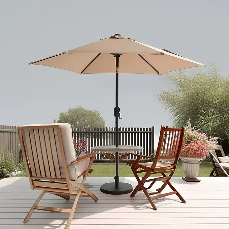 大洋露台花园庭院伞防晒休闲户外大号广告伞手摇中柱沙滩遮阳伞