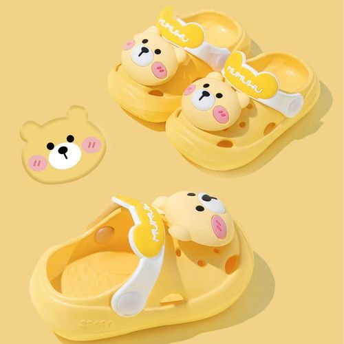 Children's slippers summer indoor non-slip soft bottom baby boy's clog shoes Baotou infant girl's sandal slippers home