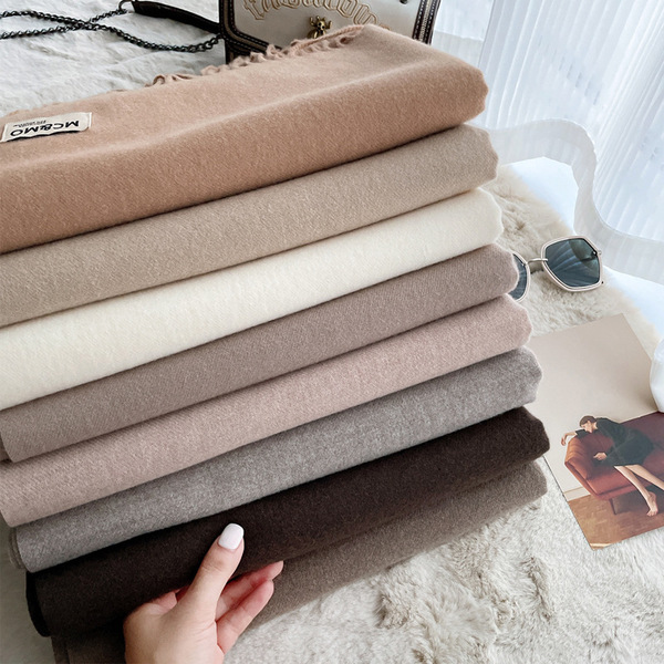 Cashmere solid color scarf