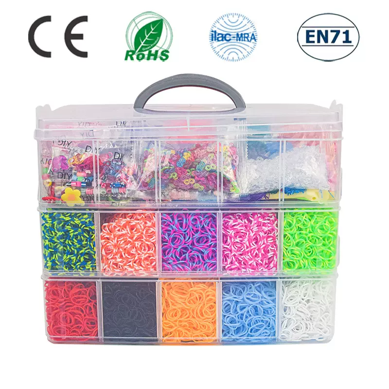 30000根diy手工编织手链橡皮筋编织器 跨境出口手链批发手环套装