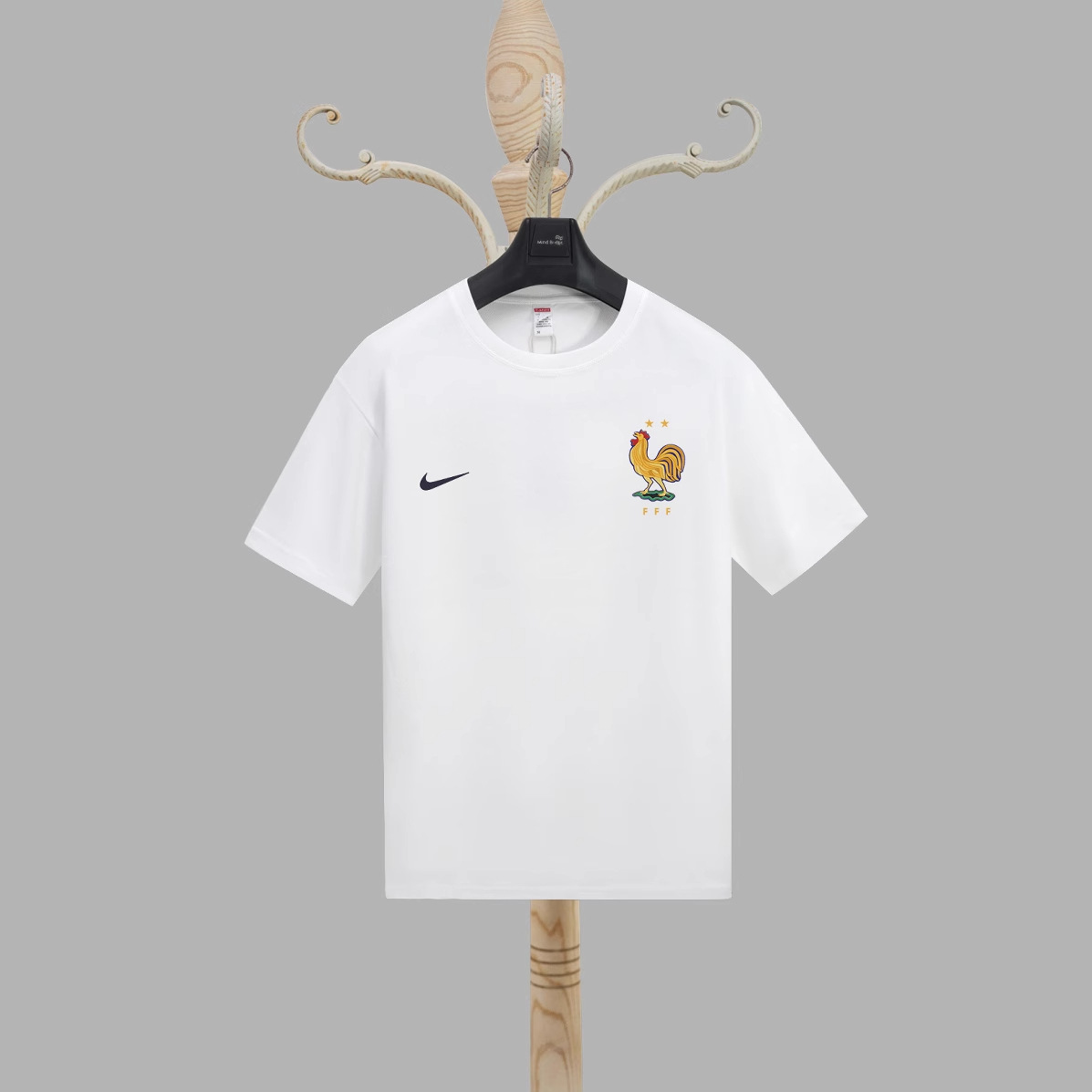2024 Copa de Europa Francia camiseta 3D impresión digital para hombres deportes deportes holgados transpirables de manga corta con cuello redondo camiseta