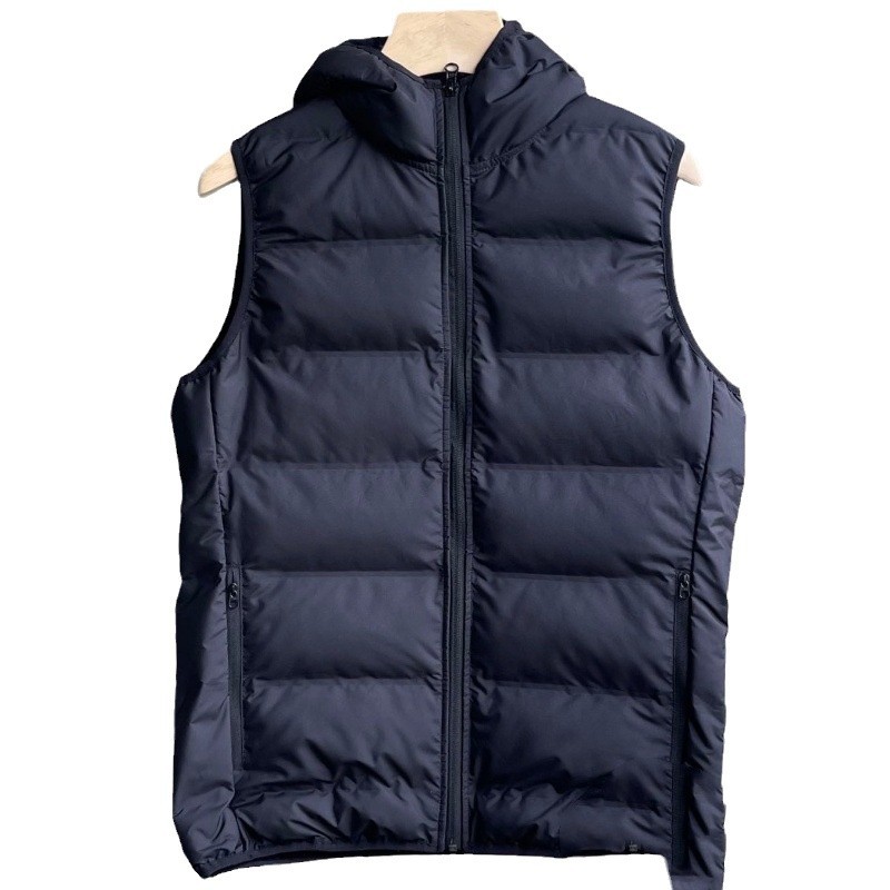 24SS Deportes y ocio chaleco de algodón encapuchado chaleco de algodón de invierno chaleco de algodón sin mangas