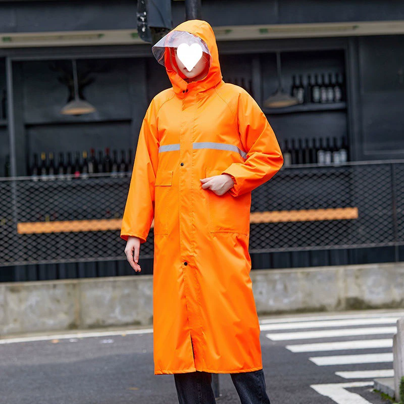 Long raincoat for men and women for hiking, increased thickness, wholesale