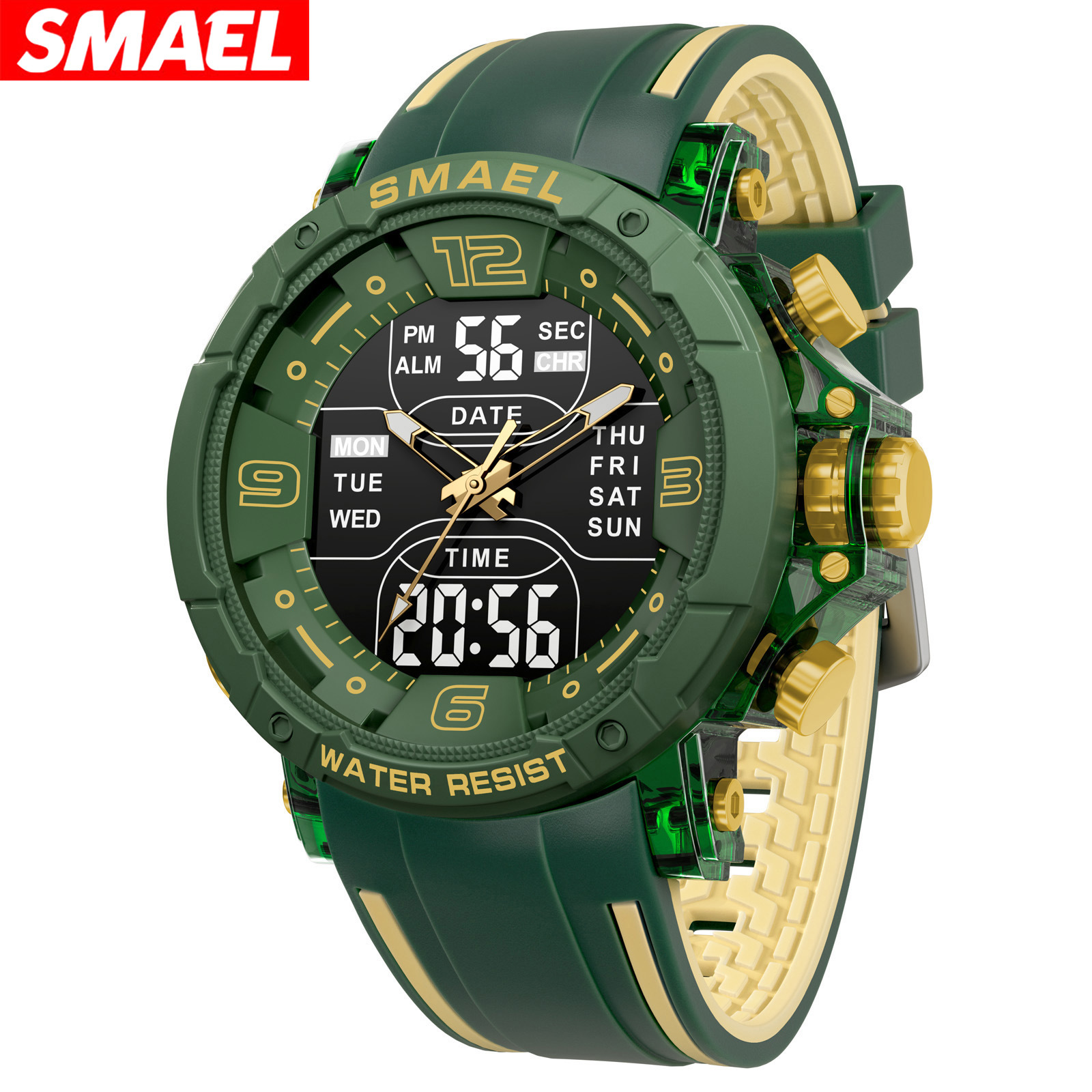 SMAEL student outdoor multifunctional sports trendy brand watch, waterproof sports electronic watch for men and women