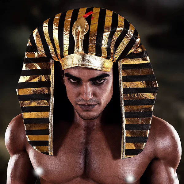 Cross-Border Halloween Performance Hats Easter Egyptian Pharaoh Hats Golden Pharaoh Hats Cobra Head Hats