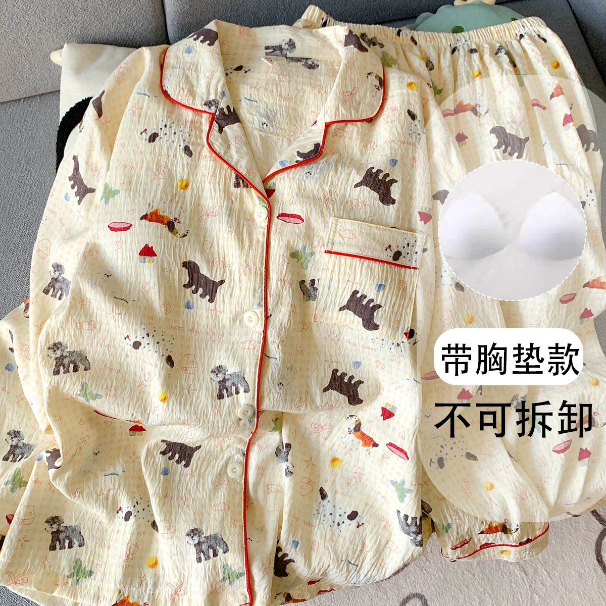 С нагрудным ковриком большой размер пижамы женский мультфильм