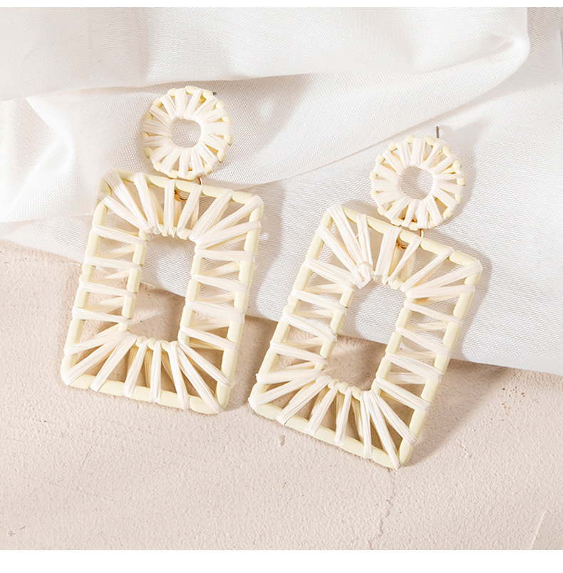 316 Stainless Steel Ear Needle Material Drop Earrings Classification Daily Occasion Retro Solid Color Wax Line Drop Earrings
