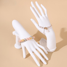 白色树脂首饰柜台橱窗道具项链戒指手套手表展示台手模饰品展示架