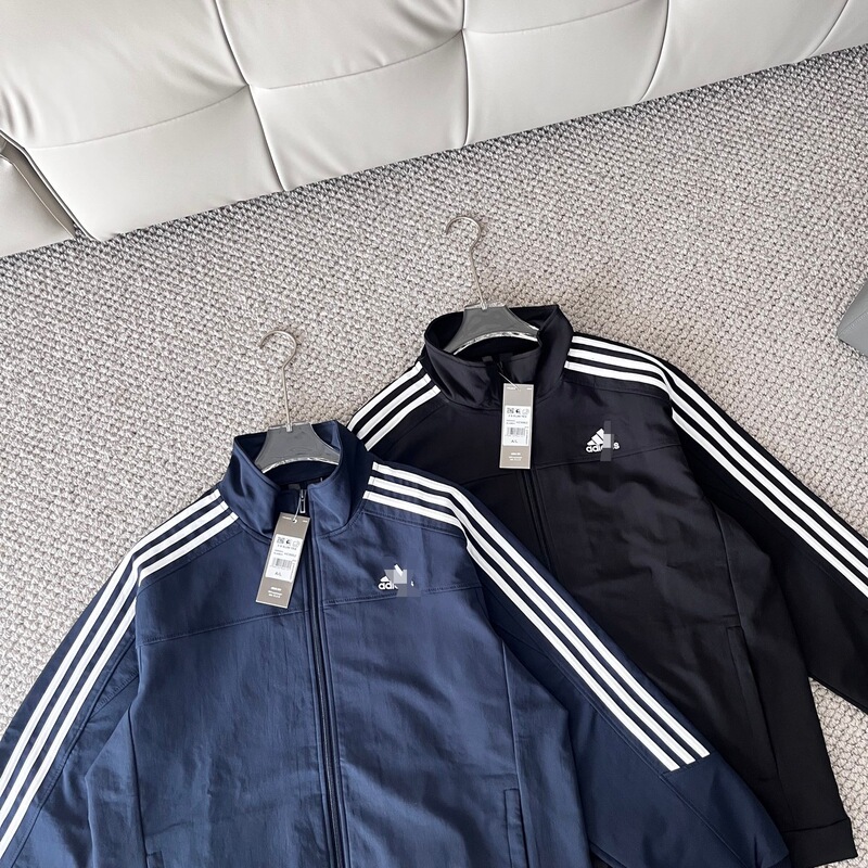 High-End Qq Candy Style Spring and Autumn Couple's Striped Windbreaker Casual Jacket for Men and Women