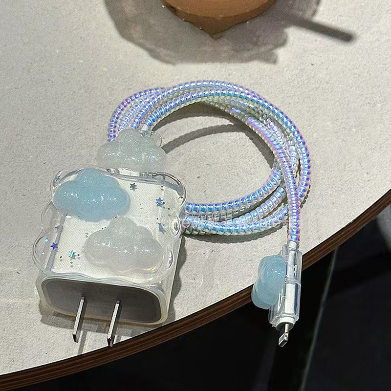 Para Apple 14 línea de datos cubierta protectora iPhone13 cargador cabezal 12promax bobinado estuche para iPad