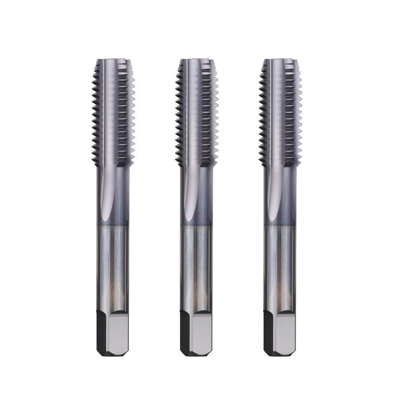 涂层钨钢丝锥6H高硬合金丝攻直槽攻牙机用丝锥美制ST内冷加长国标