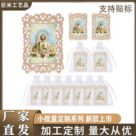 木质欧式风格复古镂空相框摆件DIY绘画展示图片保存艺术装饰品