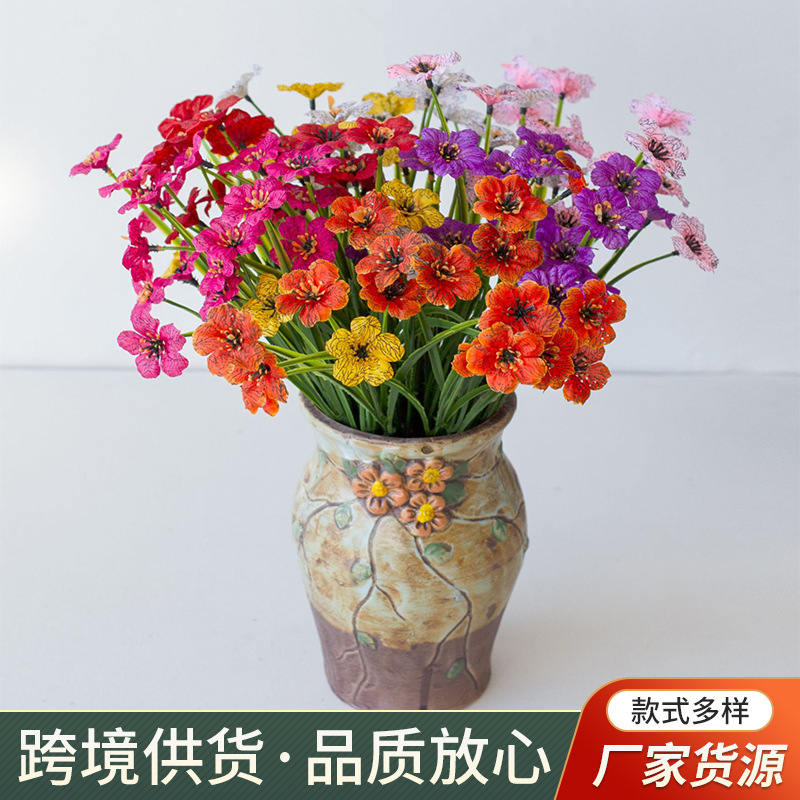 アマゾンスプリンググラスバイオレット水草シルクスクリーン布花バイオレット造花屋外装飾フェイク|undefined