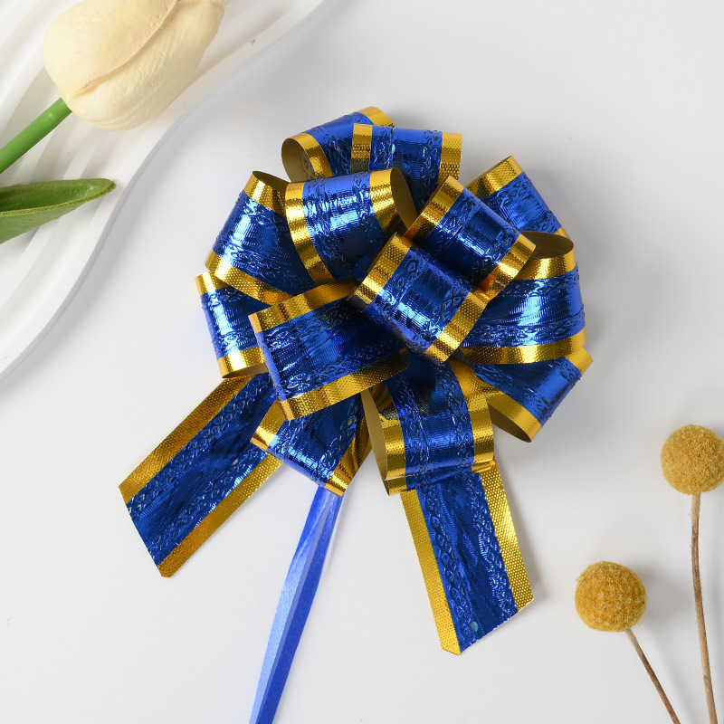 Comercio extranjero transfronterizo 50 ajuste agua ondulada flores de Navidad eventos de regalo embalaje decoración tira floral cinta al por mayor