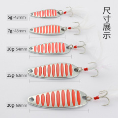 Lure for Shark|Single Blade Lure with Flash Blade Lure Zinc Alloy Flash Lure 10g 15g 20g Metal Flash Lure