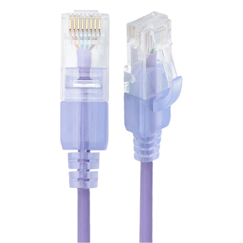 Кабель сетевой категории 6A, неэкранированный, из бескислородной меди, сетевой кабель для маршрутизаторов и серверных шкафов, кабель широкополосной связи в оплетке (витая пара)