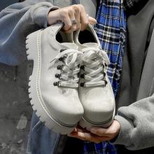 时尚四季高品厚底英伦大头德比鞋潮流百搭男皮鞋