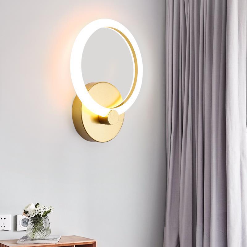simple cabecera de cama sala de estar lámpara de pared de fondo lámpara de pared de luz creativa pasillo nórdico lámpara de cabecera de cama lujosa pared de fondo dormitorio moderno